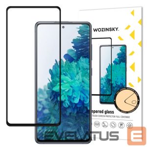 Apsauginiai stiklai Wozinsky - Wozinsky Tempered Glass Full Glue Super Tough Screen Protector Full Coveraged with Frame Case Friendly for Samsung Galaxy S20 FE black 