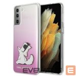 Nugarėlės dėklai Karl Lagerfeld  Karl Lagerfeld KLHCS21MCFNRCPI S21+ G996 hardcase różowy/pink Choupette Fun 