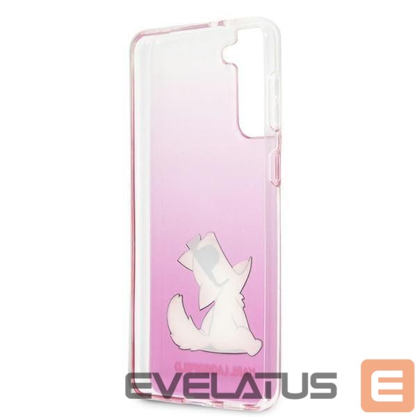 Nugarėlės dėklai Karl Lagerfeld Karl Lagerfeld KLHCS21MCFNRCPI S21+ G996 hardcase różowy/pink Choupette Fun