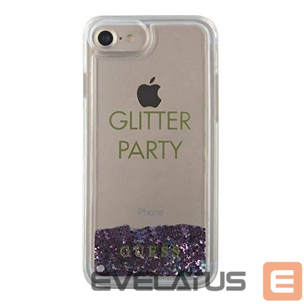 Nugarėlės dėklai Guess Guess GUHCP7GLUQPU iPhone 6/7/8 /SE 2020 / SE 2022 purple/purple hard case Liquid Glitter Party