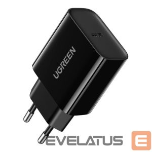 Adapteriai Ugreen  USB wall charger Type C 20W Power Delivery black (10191) Black