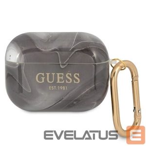 Nugarėlės dėklai Guess  Guess GUAPUNMK AirPods Pro cover black/black Marble Collection