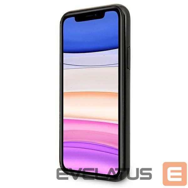 Nugarėlės dėklai Mercedes-Benz Mercedes Silver Stars Pattern Case for iPhone 11 / Xr - Black