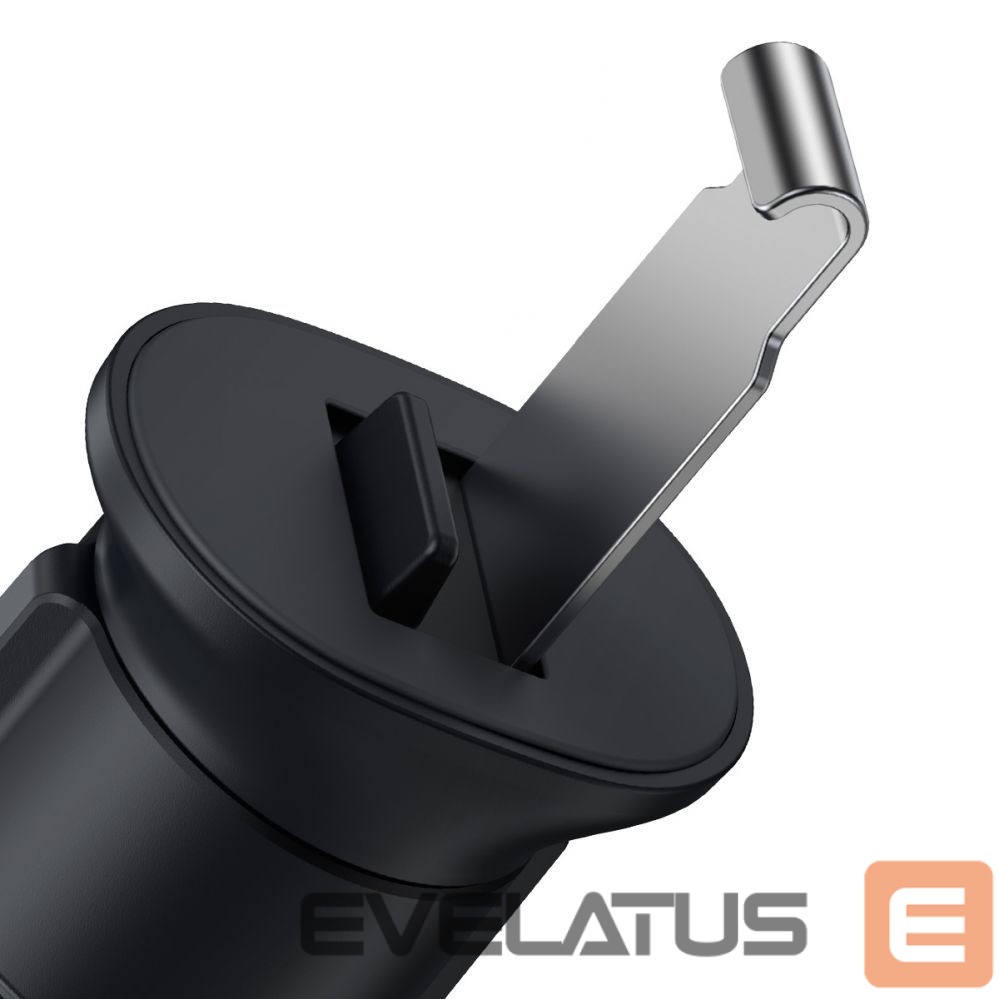 Automatinis laikiklis Baseus Baseus Metal Age II gravitational car phone holder for ventilation grille dark gray (SUJS000013)
