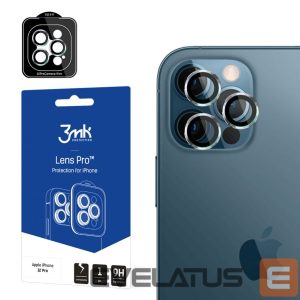 Apsauginiai stiklai 3MK  3MK Lens Protection Pro iPhone 12 Pro Camera lens protection with mounting frame 1 pc. 