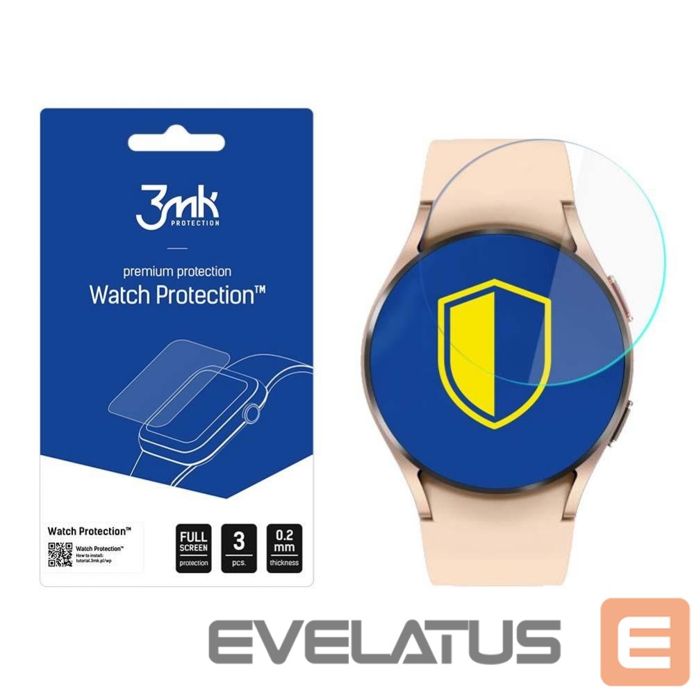 Apsauginiai stiklai 3MK Samsung Galaxy Watch 4 40mm - 3mk Watch Protection v. FlexibleGlass Lite