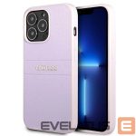 Nugarėlės dėklai Guess  Guess GUHCP13LPSASBPU iPhone 13 Pro / 13 6.1" purple/purple Saffiano Hot Stamp & Metal Logo 
