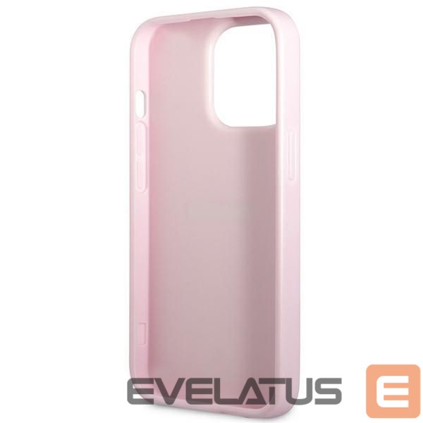 Nugarėlės dėklai Guess Guess GUHCP13LPSASBPU iPhone 13 Pro / 13 6.1" purple/purple Saffiano Hot Stamp & Metal Logo