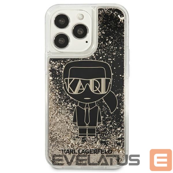 Nugarėlės dėklai Karl Lagerfeld Karl Lagerfeld KLHCP13XLGGKBK iPhone 13 Pro Max 6,7" czarny/black hardcase Liquid Glitter Gatsby