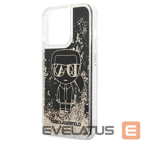 Nugarėlės dėklai Karl Lagerfeld Karl Lagerfeld KLHCP13XLGGKBK iPhone 13 Pro Max 6,7" czarny/black hardcase Liquid Glitter Gatsby