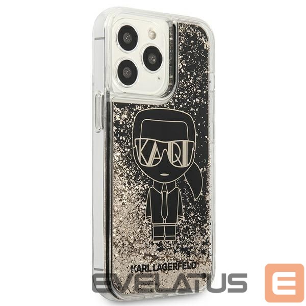 Nugarėlės dėklai Karl Lagerfeld Karl Lagerfeld KLHCP13XLGGKBK iPhone 13 Pro Max 6,7" czarny/black hardcase Liquid Glitter Gatsby