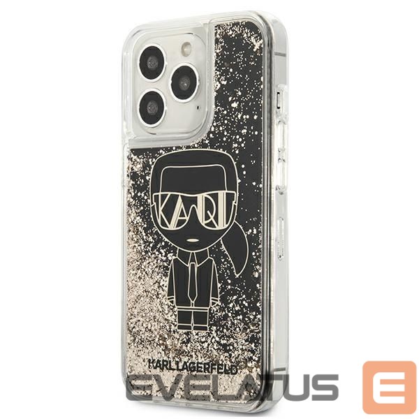 Nugarėlės dėklai Karl Lagerfeld Karl Lagerfeld KLHCP13XLGGKBK iPhone 13 Pro Max 6,7" czarny/black hardcase Liquid Glitter Gatsby