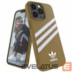 Nugarėlės dėklai Adidas  Adidas OR Moulded PU iPhone 13 Pro / 13 6,1" beżowo-złoty/beige-gold 47806 