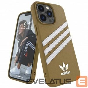 Nugarėlės dėklai Adidas  Adidas OR Moulded PU iPhone 13 Pro / 13 6,1" beżowo-złoty/beige-gold 47806 