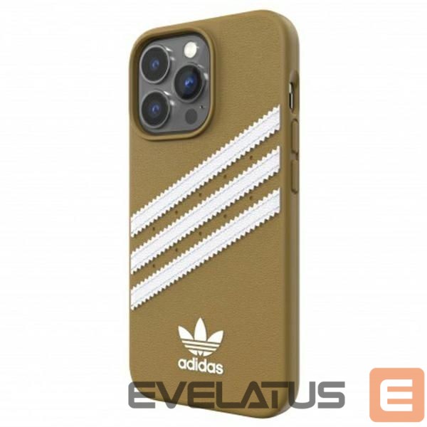 Nugarėlės dėklai Adidas Adidas OR Moulded PU iPhone 13 Pro / 13 6,1" beżowo-złoty/beige-gold 47806