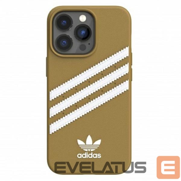 Nugarėlės dėklai Adidas Adidas OR Moulded PU iPhone 13 Pro / 13 6,1" beżowo-złoty/beige-gold 47806