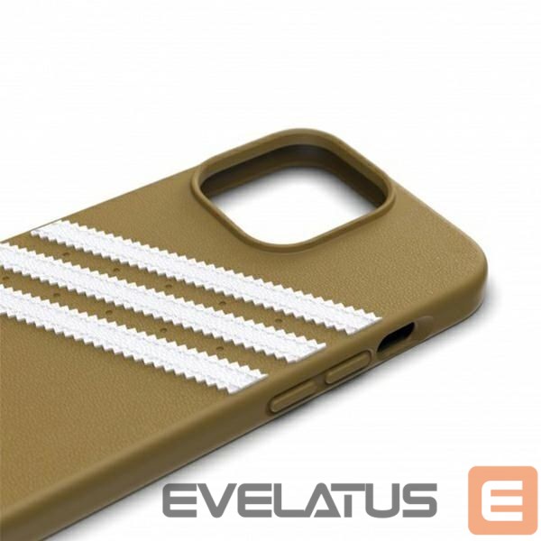 Nugarėlės dėklai Adidas Adidas OR Moulded PU iPhone 13 Pro / 13 6,1" beżowo-złoty/beige-gold 47806