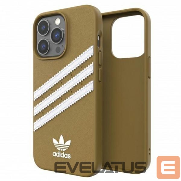 Nugarėlės dėklai Adidas Adidas OR Moulded PU iPhone 13 Pro / 13 6,1" beżowo-złoty/beige-gold 47806