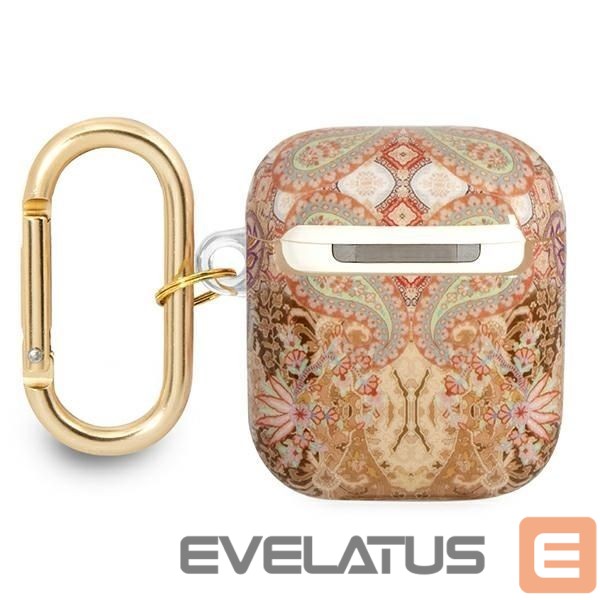 Nugarėlės dėklai Guess Guess GUA2HHFLD AirPods cover gold/gold Paisley Strap Collection