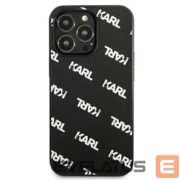 Nugarėlės dėklai Karl Lagerfeld Karl Lagerfeld Allover Case for iPhone 13 Pro / iPhone 13 - Black