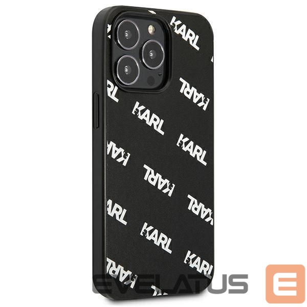 Nugarėlės dėklai Karl Lagerfeld Karl Lagerfeld Allover Case for iPhone 13 Pro / iPhone 13 - Black