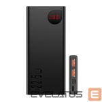 Išorinė baterija Baseus  Baseus Adaman Metal power bank with fast charging 10000mAh 22.5W (Overseas Edition 2021) black 