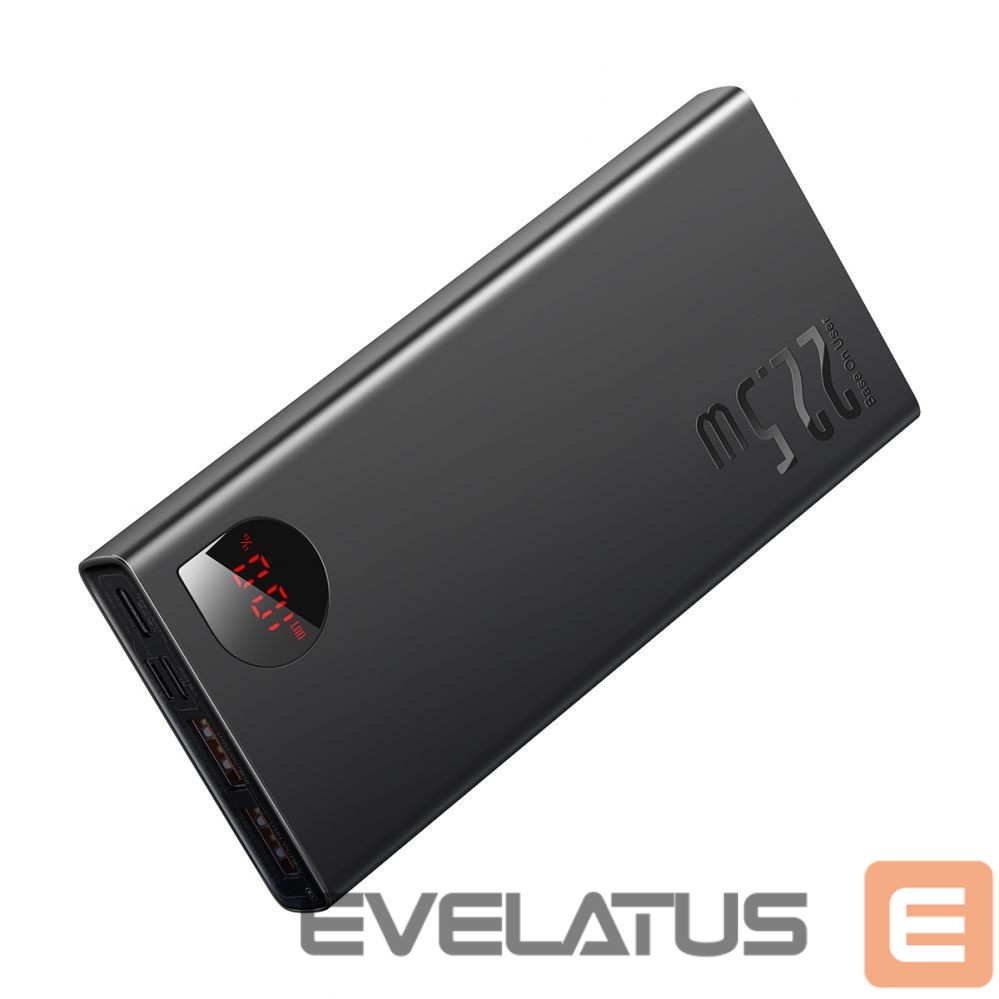 Išorinė baterija Baseus Baseus Adaman Metal power bank with fast charging 10000mAh 22.5W (Overseas Edition 2021) black