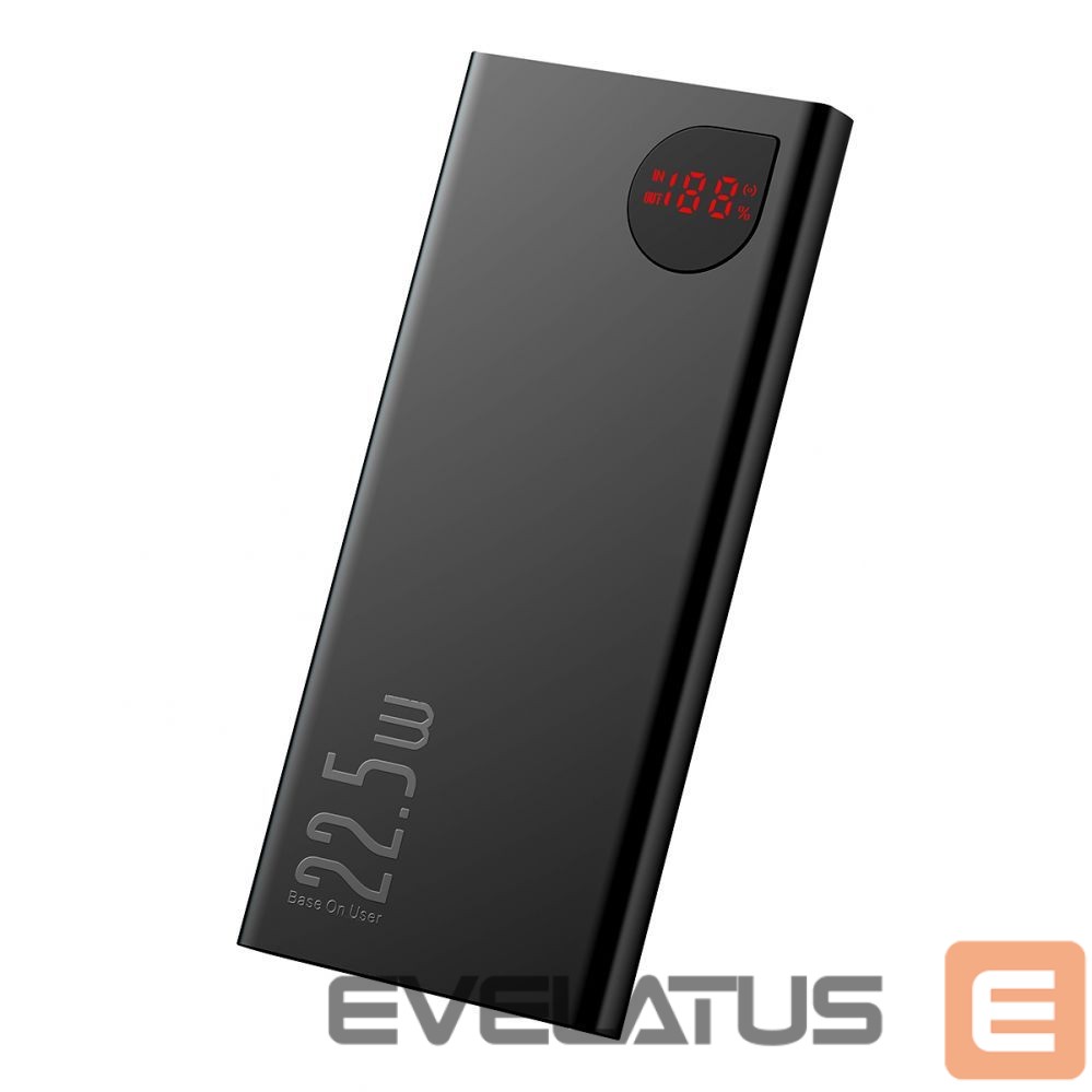 Išorinė baterija Baseus Baseus Adaman Metal power bank with fast charging 10000mAh 22.5W (Overseas Edition 2021) black