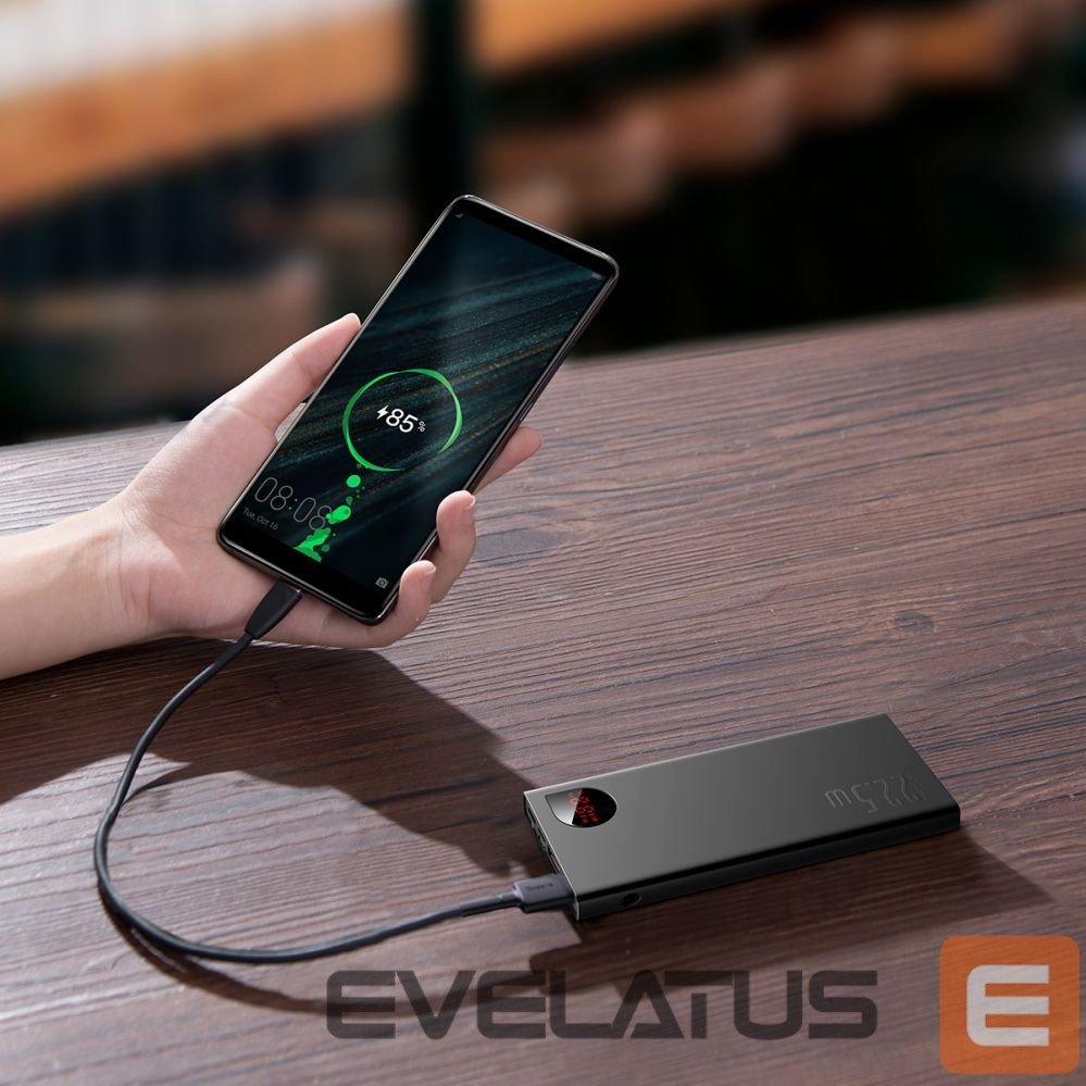 Išorinė baterija Baseus Baseus Adaman Metal power bank with fast charging 10000mAh 22.5W (Overseas Edition 2021) black