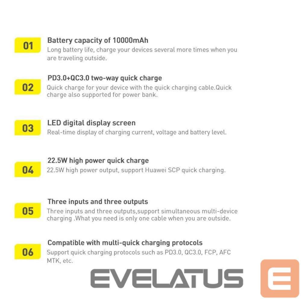 Išorinė baterija Baseus Baseus Adaman Metal power bank with fast charging 10000mAh 22.5W (Overseas Edition 2021) black