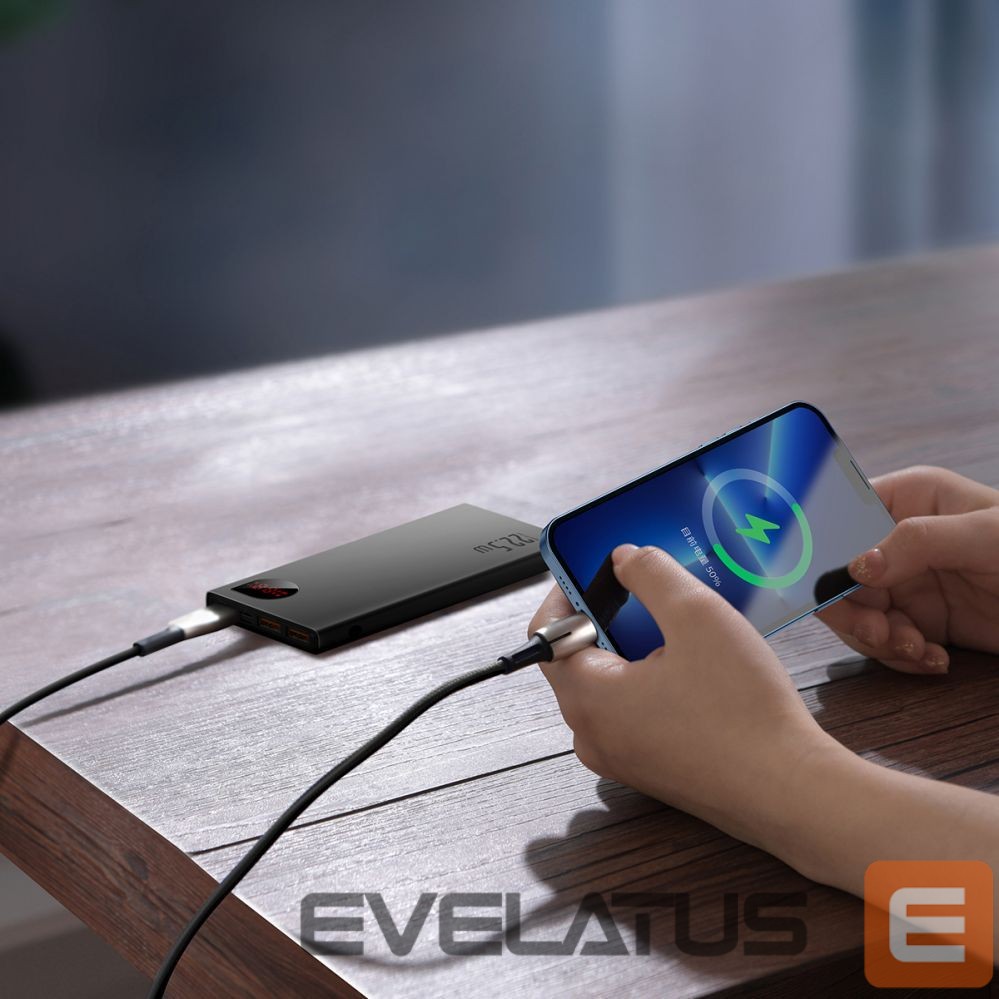 Išorinė baterija Baseus Baseus Adaman Metal power bank with fast charging 10000mAh 22.5W (Overseas Edition 2021) black