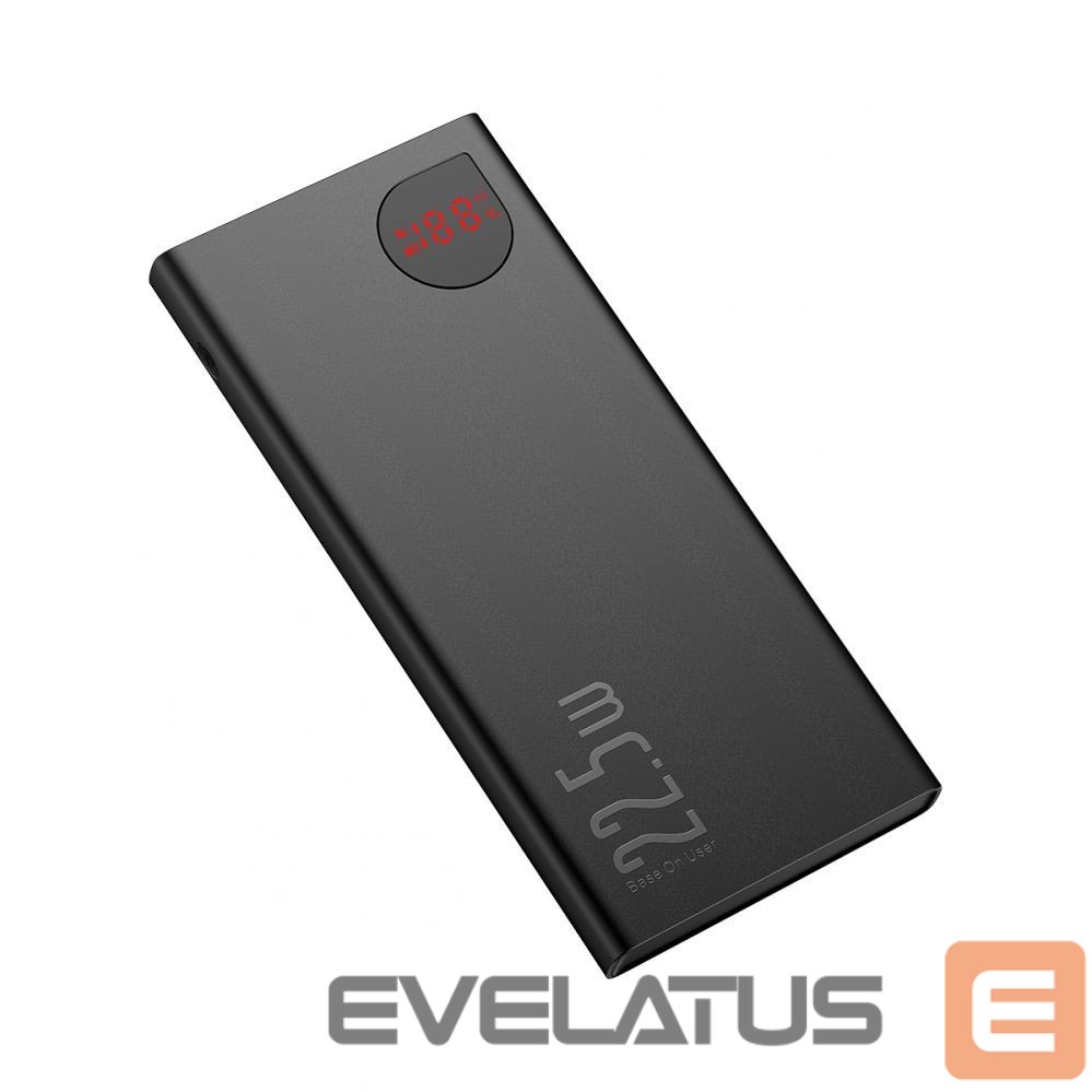 Išorinė baterija Baseus Baseus Adaman Metal power bank with fast charging 10000mAh 22.5W (Overseas Edition 2021) black