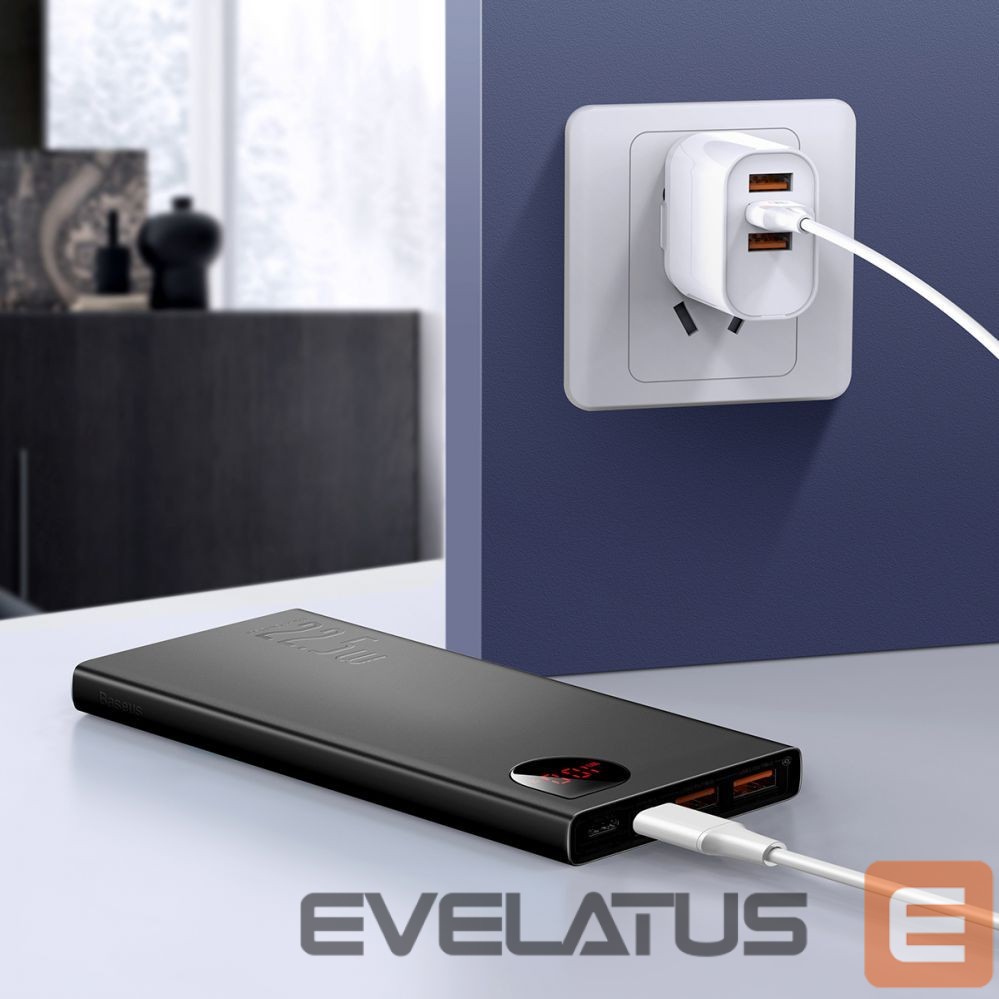 Išorinė baterija Baseus Baseus Adaman Metal power bank with fast charging 10000mAh 22.5W (Overseas Edition 2021) black