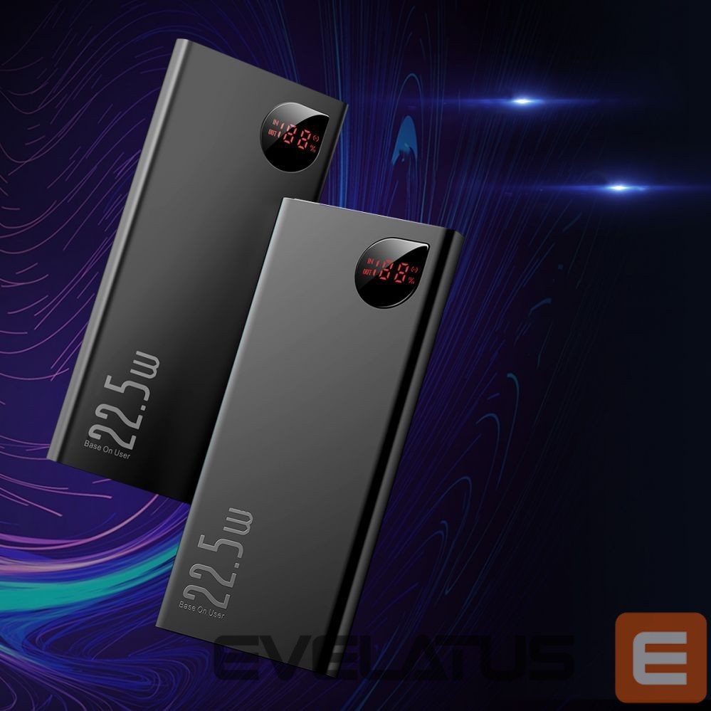 Išorinė baterija Baseus Baseus Adaman Metal power bank with fast charging 10000mAh 22.5W (Overseas Edition 2021) black