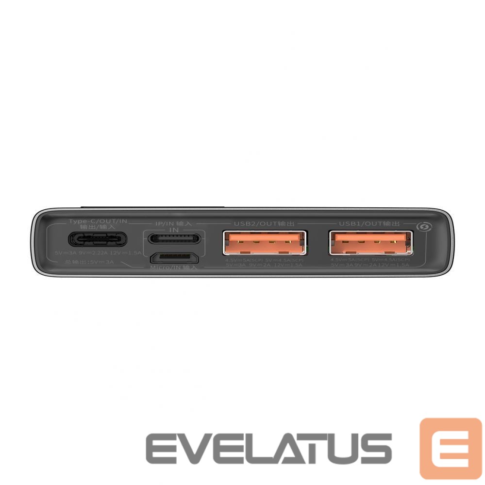 Išorinė baterija Baseus Baseus Adaman Metal power bank with fast charging 10000mAh 22.5W (Overseas Edition 2021) black