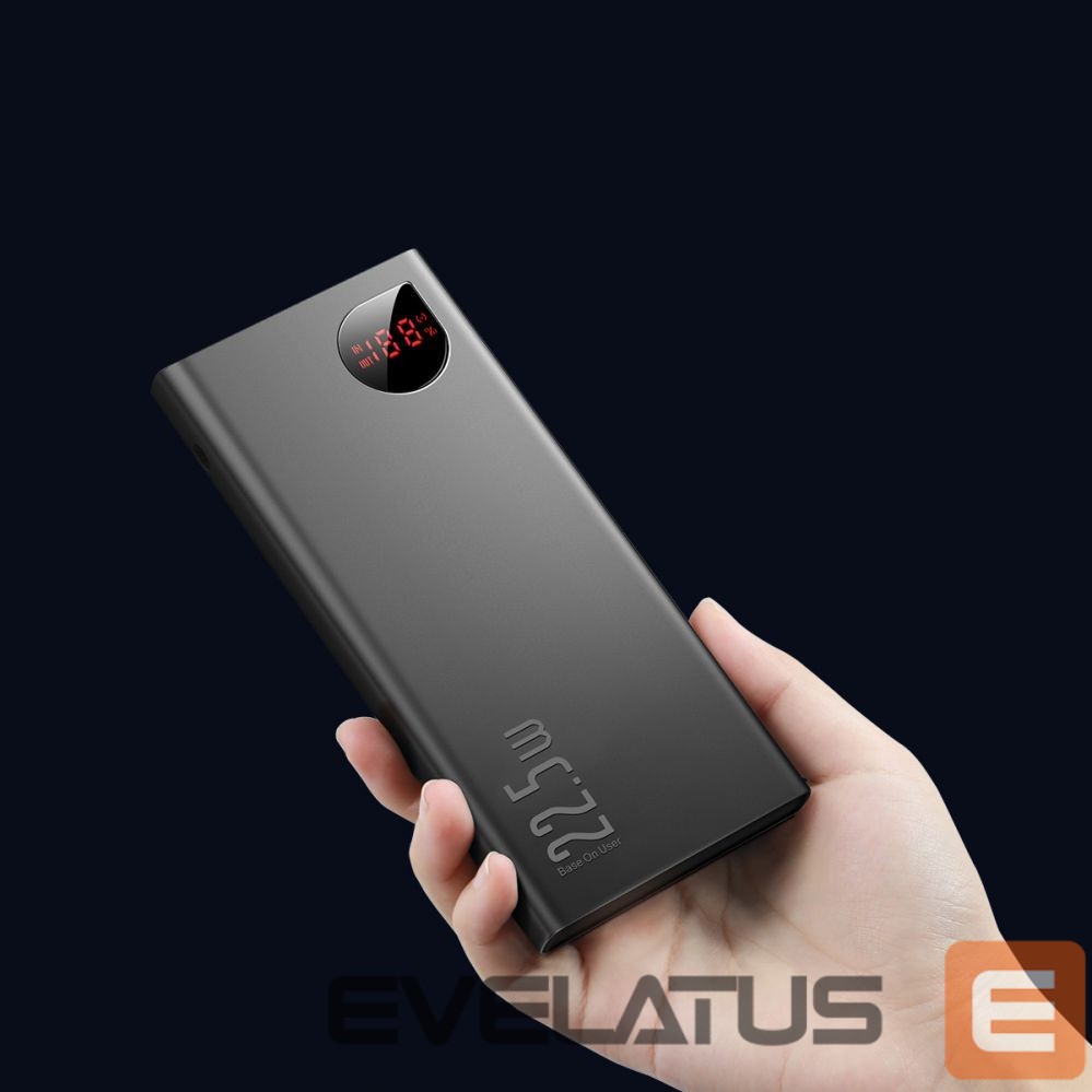 Išorinė baterija Baseus Baseus Adaman Metal power bank with fast charging 10000mAh 22.5W (Overseas Edition 2021) black