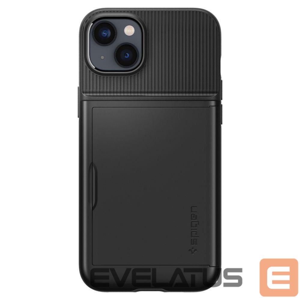 Nugarėlės dėklai Spigen Spigen Slim Armor CS Case for iPhone 14 Plus - Black