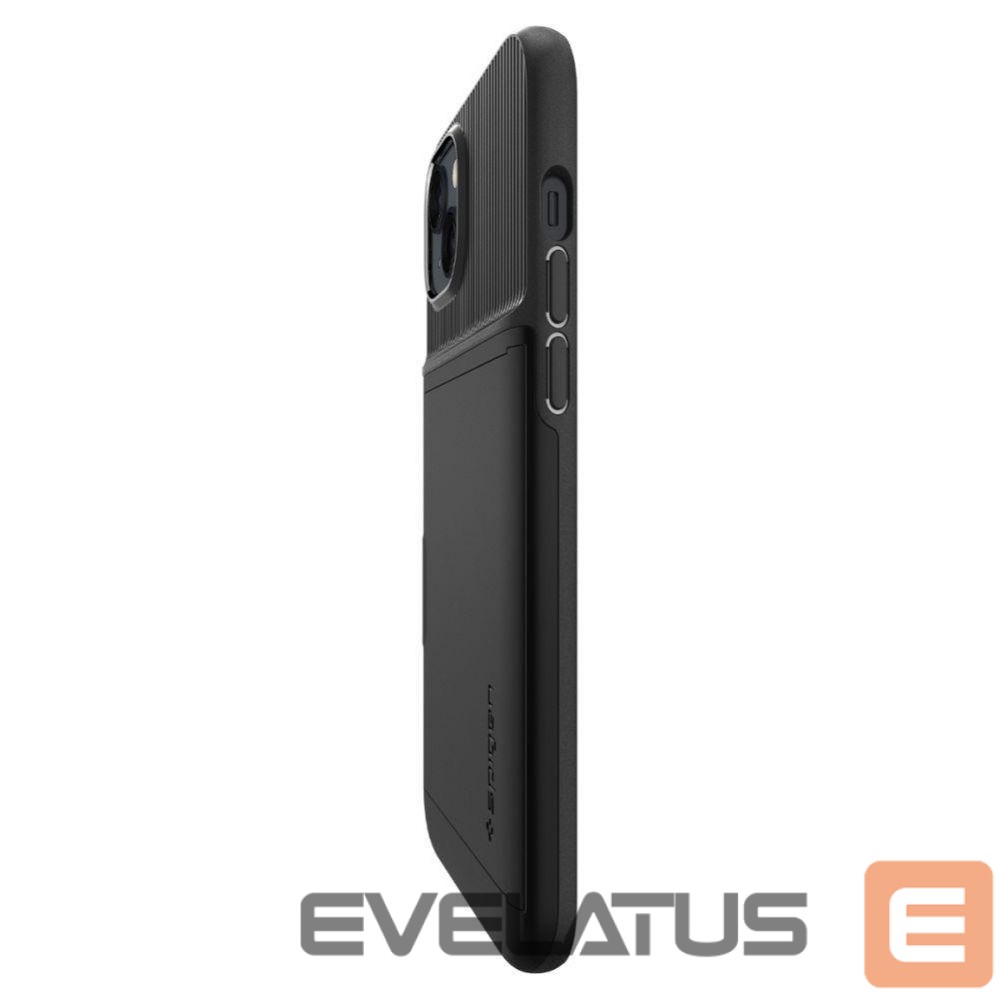 Nugarėlės dėklai Spigen Spigen Slim Armor CS Case for iPhone 14 Plus - Black
