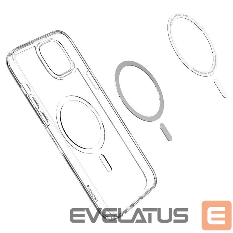 Nugarėlės dėklai Spigen Transparent || Gray