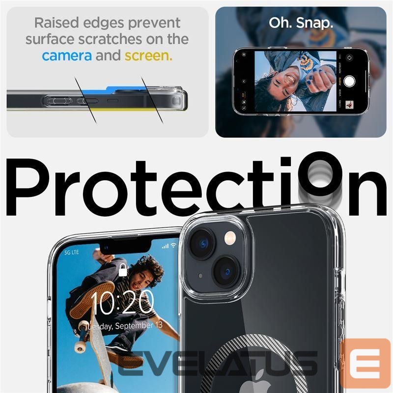 Nugarėlės dėklai Spigen Transparent || Gray
