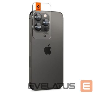 Apsauginiai stiklai Spigen  Spigen Glas.tR EZ Fit Optik Camera Protector for iPhone 14 Pro / Pro Max / 15 Pro / Pro Max / 16 Pro / Pro Max 17 Pro / 17 Pro Max - Black 2 pcs. 