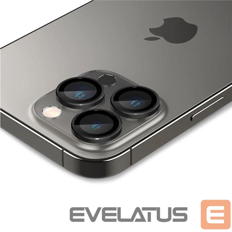 Apsauginiai stiklai Spigen Spigen Glas.tR EZ Fit Optik Camera Protector for iPhone 14 Pro / Pro Max / 15 Pro / Pro Max / 16 Pro / Pro Max 17 Pro / 17 Pro Max - Black 2 pcs.