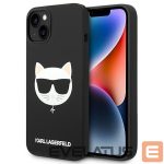 Nugarėlės dėklai Karl Lagerfeld  Karl Lagerfeld KLHMP14MSLCHBK iPhone 14 Plus 6.7 "hardcase black / black Silicone Choupette Head Magsafe 