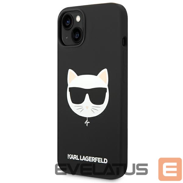 Nugarėlės dėklai Karl Lagerfeld Karl Lagerfeld KLHMP14MSLCHBK iPhone 14 Plus 6.7 "hardcase black / black Silicone Choupette Head Magsafe