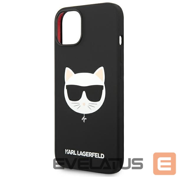 Nugarėlės dėklai Karl Lagerfeld Karl Lagerfeld KLHMP14MSLCHBK iPhone 14 Plus 6.7 "hardcase black / black Silicone Choupette Head Magsafe
