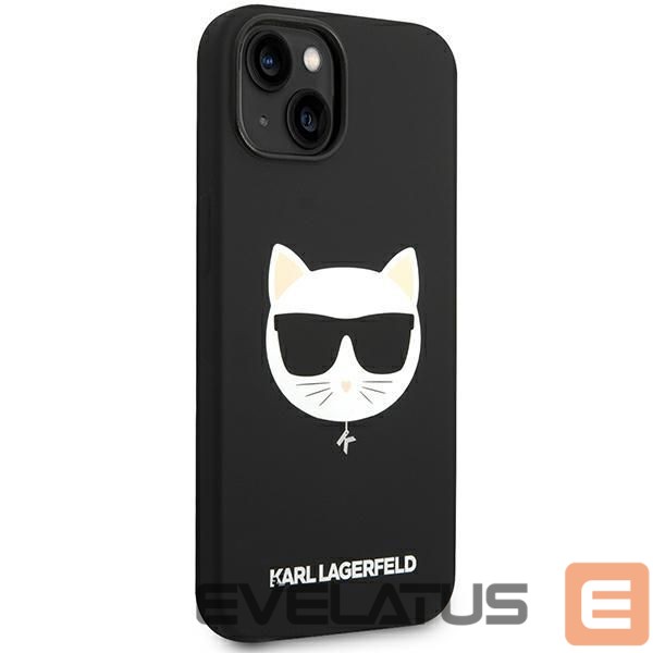 Nugarėlės dėklai Karl Lagerfeld Karl Lagerfeld KLHMP14MSLCHBK iPhone 14 Plus 6.7 "hardcase black / black Silicone Choupette Head Magsafe