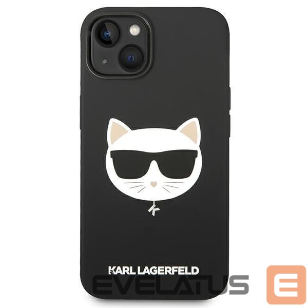 Nugarėlės dėklai Karl Lagerfeld Karl Lagerfeld KLHMP14MSLCHBK iPhone 14 Plus 6.7 "hardcase black / black Silicone Choupette Head Magsafe