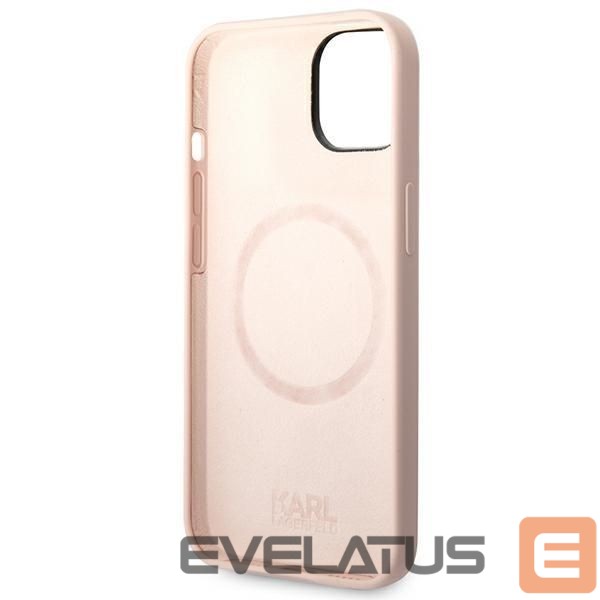Nugarėlės dėklai Karl Lagerfeld Karl Lagerfeld KLHMP14MSSKCI iPhone 14 Plus 6.7 "hardcase light pink / light pink Silicone Karl & Choupette Magsafe