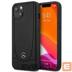 Nugarėlės dėklai Mercedes-Benz  Mercedes MEHCP14MARMBK iPhone 14 Plus 6.7 "black / black hardcase Leather Urban 