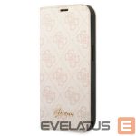 Nugarėlės dėklai Guess  Guess GUBKP14LHG4SHP iPhone 14 Pro 6.1 "pink / pink book 4G Vintage Gold Logo